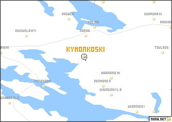 map of Kymönkoski