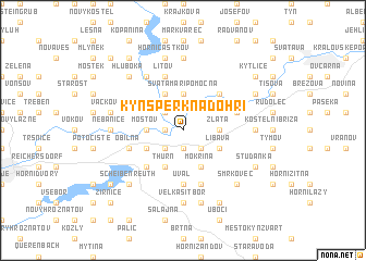 map of Kynšperk nad Ohří