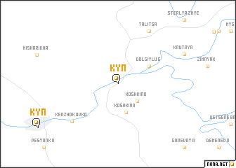map of Kyn