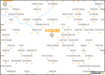 map of Kyogon