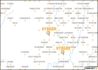 map of Kyogon
