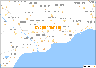 map of Kyŏngandae-ri
