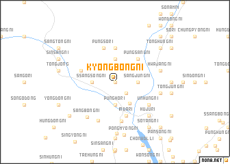 map of Kyŏngbong-ni