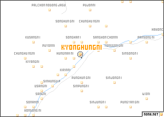 map of Kyŏnghŭng-ni