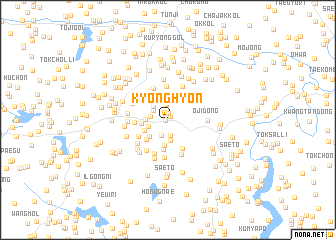 map of Kyŏnghyŏn