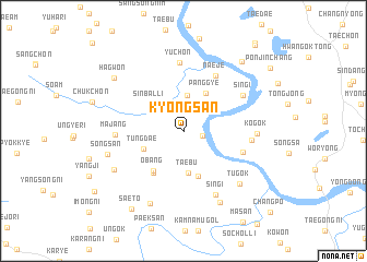 map of Kyŏngsan