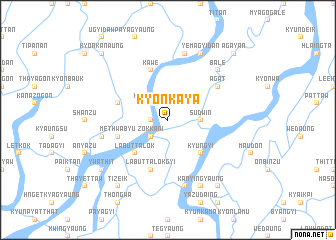 map of Kyonkaya