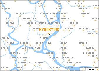 map of Kyonkyaik