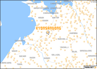 map of Kyŏnsan-dong