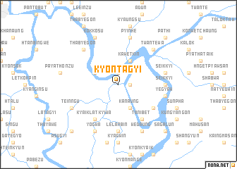 map of Kyontagyi