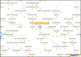 map of Kyonwawwa