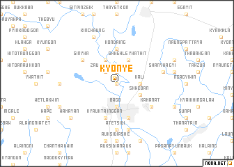 map of Kyonyē