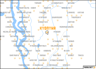 map of Kyonywa