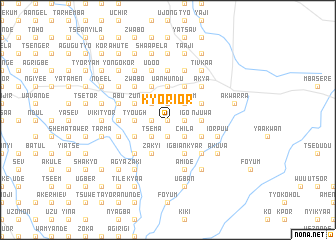 map of Kyorior