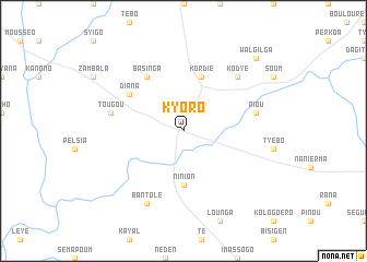 map of Kyoro
