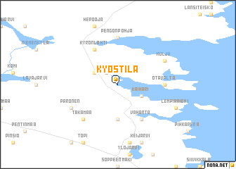 map of Kyöstilä