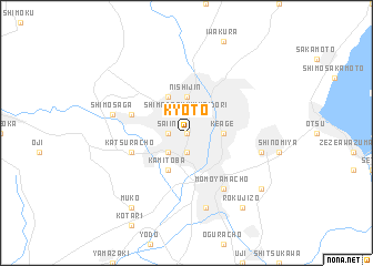 map of Kyōto