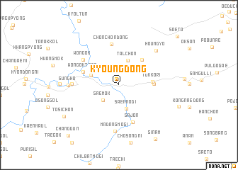 map of Kyŏŭng-dong