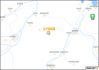 map of Kyōwa