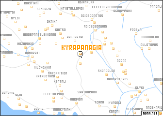 map of Kyrá Panagiá