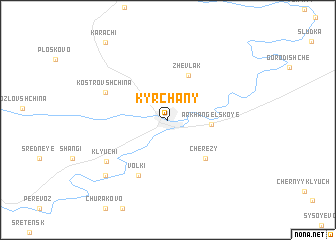 map of Kyrchany