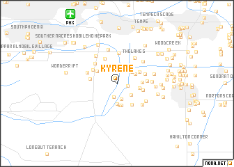 map of Kyrene