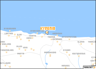 map of Kyrenia