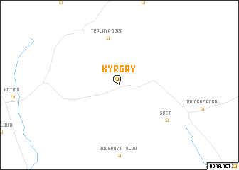 map of Kyrgay