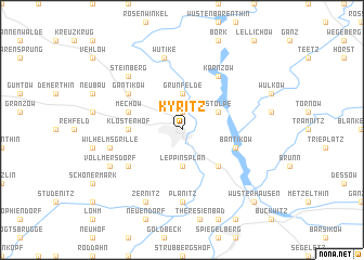 map of Kyritz