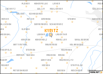 map of Kyritz