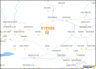 map of Kyrkås