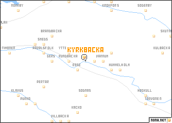 map of Kyrkbacka