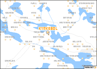 map of Kyrkebol