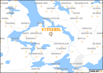 map of Kyrkebol