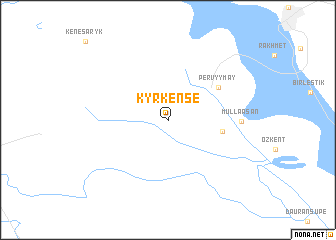 map of Kyrkense