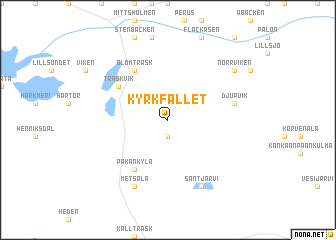 map of Kyrkfallet