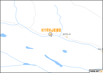 map of Kyrkjebø