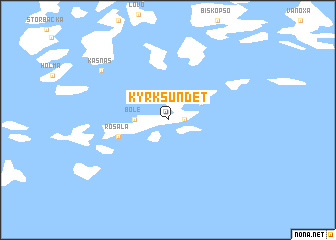 map of Kyrksundet