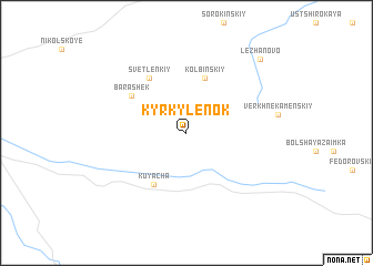map of Kyrkylënok