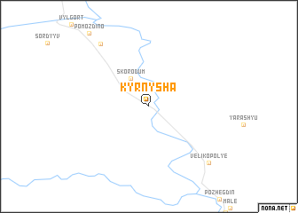 map of Kyrnysha