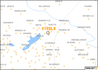 map of Kyrölä