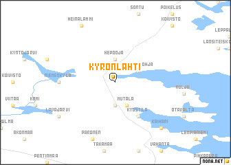 map of Kyrönlahti