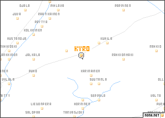 map of Kyrö