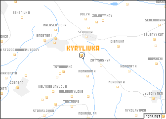 map of Kyrylivka