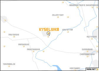 map of Kyselivka