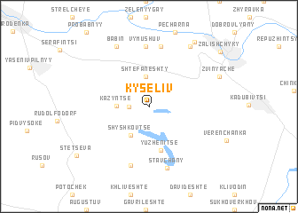 map of Kyseliv