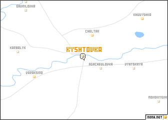 map of Kyshtovka