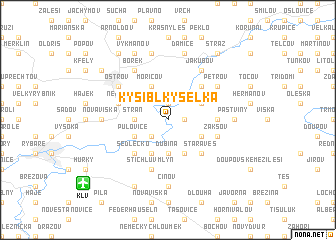 map of Kysibl Kyselka