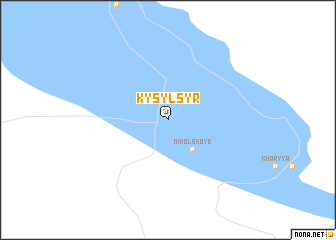 map of Kysyl-Syr