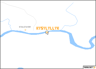 map of Kysyl-Yllyk